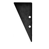 ISOLED Endkappe EC91 Aluminium schwarz RAL 9005 für Profil HIDE TRIANGLE inkl. Schrauben