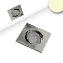 ISOLED LED Einbauleuchte Slim68 Alu gebürstet, eckig, 9W, warmweiß, dimmbar