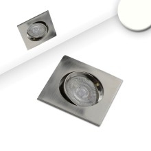 ISOLED LED Einbauleuchte Slim68 Alu gebürstet, eckig, 9W, neutralweiß, dimmbar