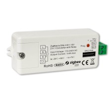 ISOLED ZIGBEE auf DALI DT6/DT8 oder 0/1-10V Signal Konverter + 5A Schaltrelais, 110-240V AC