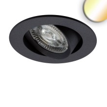 ISOLED LED Einbauleuchte Slim68 Alu schwarz, rund, 6W/6W, 24V DC, weißdynamisch 2700-5700K