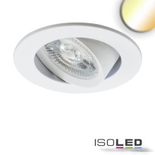 ISOLED LED Einbauleuchte Slim68 Alu weiß, rund, 6W/6W 24V DC, weißdynamisch 2700-5700K