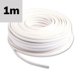 ISOLED Kabel PVC ummantelt, weiß, 3x0.75mm2 H05VV-F 3G, Meterware