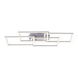 JUST LIGHT IVEN LED Deckenleuchte Warmweiss 9,5W 4-fach Silber/Weiß 14791-55