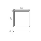 Kanlux ADTR 6262 W Montagerahmen Weiß 33432