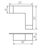 Kanlux L-L-MAT-W Weiß 34405