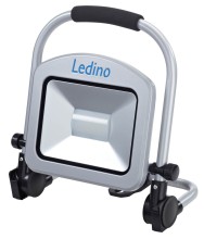 Ledino LED-Standstrahler 30W Fluter Charlottenburg 30B, 30W, 6500K, silber mit Tragegriff tageslichtweiss