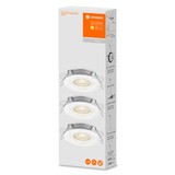 LEDVANCE Spot Set LED Simple Dim 3er-Pack Einbauleuchte, Downlight weiss 4,90W warmweiss 110° 4058075617780