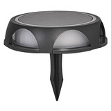 LEDVANCE LED Außenleuchte Endura Style Solar Utili Round Wall and Ground Dark Gray Dimmbar Warmweiss 4058075834743