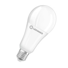 LEDVANCE LED CLASSIC A 20W 827 gefrostet E27 Lampe 2452lm 2700K warmweiss wie 150W dimmbar 4099854044038