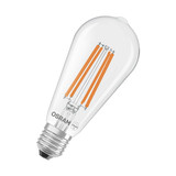 OSRAM LED Lampe LAMPS ENERGY CLASS A höchste Energieeffizienzklasse A Filament CLASSIC Edison 3.8W 827 Clear E27 Warmweiss 4099854235634