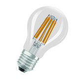 OSRAM LED Lampe LAMPS ENERGY CLASS A höchste Energieeffizienzklasse A Filament CLASSIC A 7.2W 827 Clear E27 Warmweiss 4099854236853