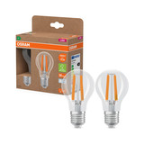 2er Pack OSRAM LED Lampe LAMPS ENERGY CLASS A höchste Energieeffizienzklasse A Filament CLASSIC A 5W 840 Clear E27 Neutralweiss 4099854259814