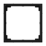 Legrand SEANO Zwischenring für den Einbau von Einsätzen 50x50 mm mit Abdeckung 50x50 mm gemäß DIN 49075, Schwarz, 765803