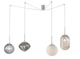 LUCE Design Greenwich Pendelleuchte 4fach E27 Verschiedene Gläser