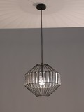 LUCE Design Opium Pendelleuchte E27 dimmbar 34cm Schwarz