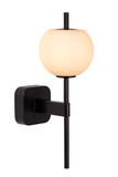 Lucide ELDA G9 Wandleuchte IP44 Retro Schwarz 04215/01/30