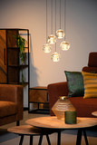 Lucide DILENKO LED Pendelleuchten 5-fach 3,5W dimmbar Warmweiss Modern Mattgold 70-150cm 13497/15/02