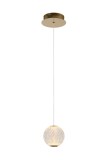 Lucide CINTRA LED Pendelleuchte 4,2W Transparent, Mattes Gold, Messing 90Ra 13499/04/60