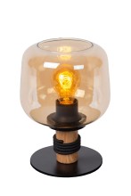 Lucide ILONA Tischlampe E27 Amber, Schwarz 45508/01/62