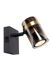 Lucide UPTON GU10 Wandleuchte Modern Rauchfarbe 57200/01/65