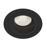 Maytoni Atom Downlight, Einbauleuchte GU10 rund Schwarz Ø92mm