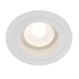 Maytoni Atom Downlight, Einbauleuchte GU10 rund Weiss Ø92mm