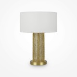 Maytoni Impressive Tischleuchte, Tischlampe E27 Gold-Farbe