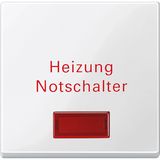 Merten 432919 Wippe für Heizungs-Notschalter, polarweiß glänzend, System M