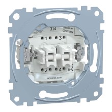 Merten MEG3165-0000 Doppeltaster-Einsatz mit Orientierungslicht, 2 Schließer 1-pollig, 10A, AC250V Steckklemmen