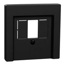 Merten MEG4250-0403 Zentralplatte für TAE/Audio/USB, schwarz matt, System M