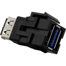 Merten MEG4582-0001 USB-Keystone, USB 3.0, schwarz