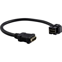 Merten MEG4583-0002 HDMI-Keystone mit Kabelpeitsche, schwarz