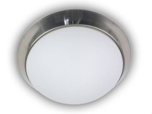 Niermann LED 18W Deckenleuchte Opal matt Glas, Nickel matt, 50cm, warmweiss, Made in Germany