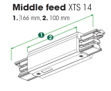 Nordic Global Trac Mitteleinspeisung 3-Phasen XTS14-2 schwarz