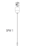 Nordic Global Trac Abhängeset Seil mit M6 + Deckenbefestigung SPW1-1/1,5M grau