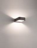 Nova Luce ACQUA LED Wandleuchte Grau 5W IP54 Warmweiss 12x18x5cm 713312