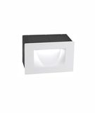 Nova Luce KRYPTON LED Wandeinbauleuchte Weiß 3W IP54 Warmweiss 11x6x7cm 726402