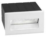 Nova Luce KRYPTON LED Wandeinbauleuchte Weiß 2W IP54 Warmweiss 8,5x8x5,5cm 726403