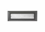 Nova Luce PULSAR LED Wandleuchte Grau 4W IP54 Warmweiss 23x3x8cm 811501