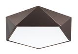 Nova Luce DARIUS Deckenleuchte E27 Kaffeebraun 10x40cm dimmbar 8186203