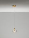 Nova Luce COEN Pendelleuchte G9 Gold 200x12cm dimmbar 9006041