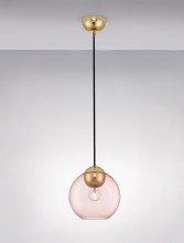 Nova Luce MIDORI Pendelleuchte E27 Gold Pink 182,5x24cm dimmbar 9009243