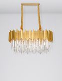 Nova Luce GRANE Pendelleuchte E14 8-fach Gold 80x30x120cm dimmbar 9050130