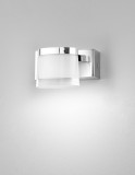 Nova Luce SABIA LED Wandleuchte Chrom 5W IP44 Warmweiss 12x9,8x7,5cm 9122311