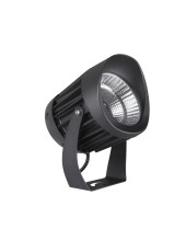 Nova Luce NORTH LED Bodenspot Schwarz 30W IP65 Warmweiss 15x15x20,5cm 9240679