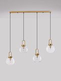 Nova Luce IRVINE Pendelleuchte E27 4-fach Gold 97,5x20x155cm dimmbar 9241180