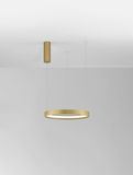 Nova Luce PERRINE LED Pendelleuchte Gold 22W Warmweiss 150x40cm dimmbar 9345615