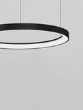 Nova Luce PERTINO LED Pendelleuchte Schwarz 38W Warmweiss 150x48cm dimmbar 9345687