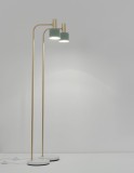 Nova Luce PAZ Stehlampe E27 Gold Mint 165x12,5cm 9426654